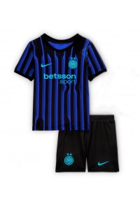 Fotbalové Dres Inter Milan Dětské Domácí Oblečení 2025-26 Krátký Rukáv (+ trenýrky)